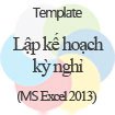 Lập kế hoạch kỳ nghỉ
