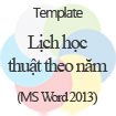 Lịch học T2-CN