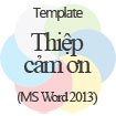Mẫu thiệp cảm ơn